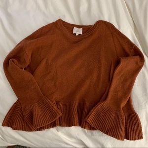 Cinq a Sept ruffle hem sweater